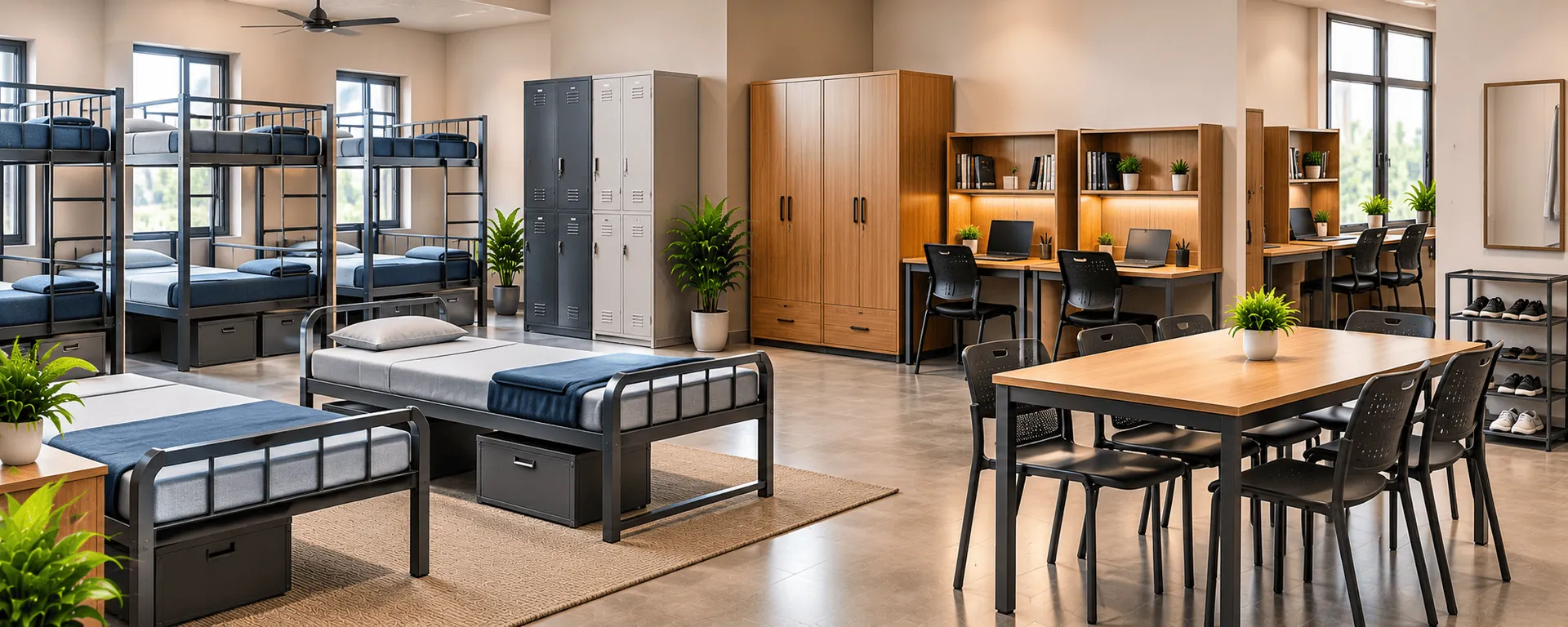 Hostel Cot with Storage