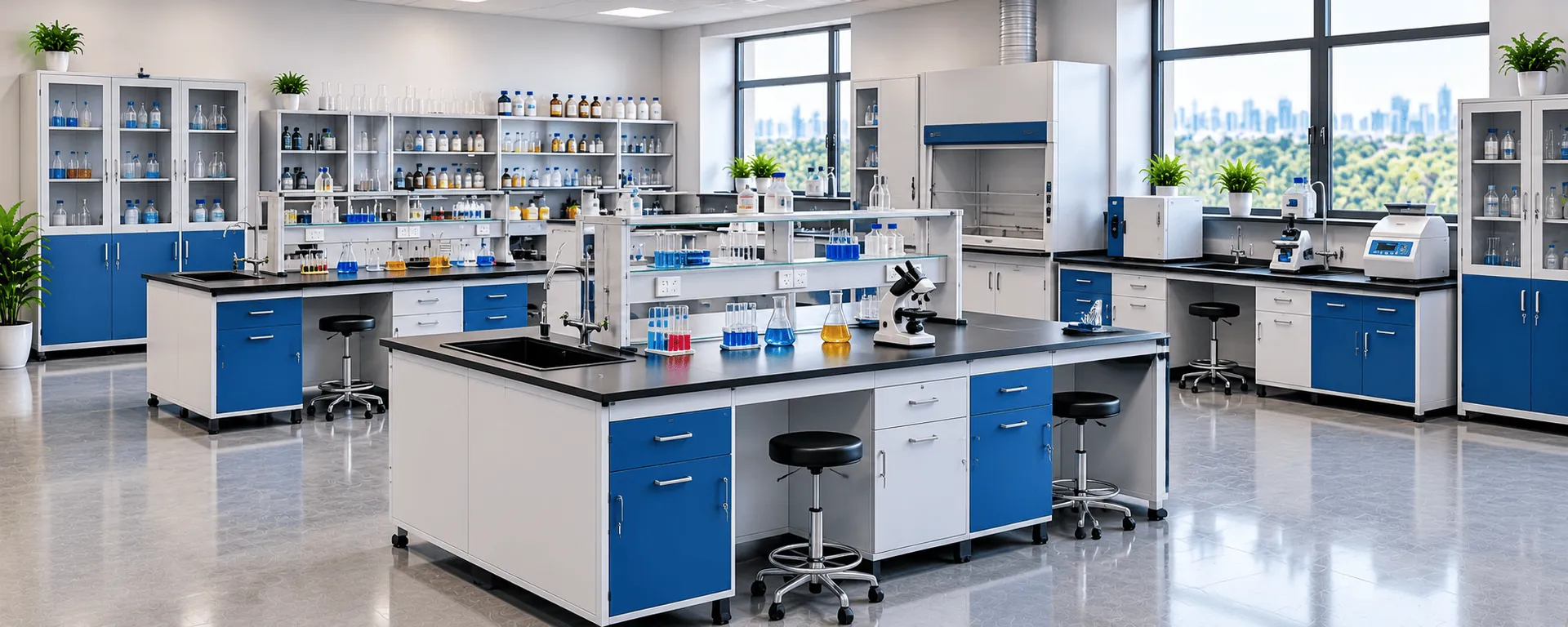 Lab Workbench with Sink